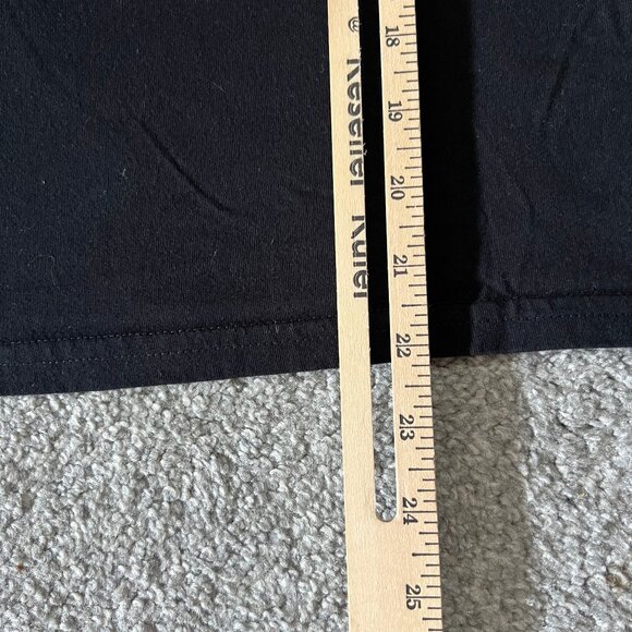 Vintage Varsity cheer tank top womens medium black orange love sporty USA 90s - Picture 8 of 9